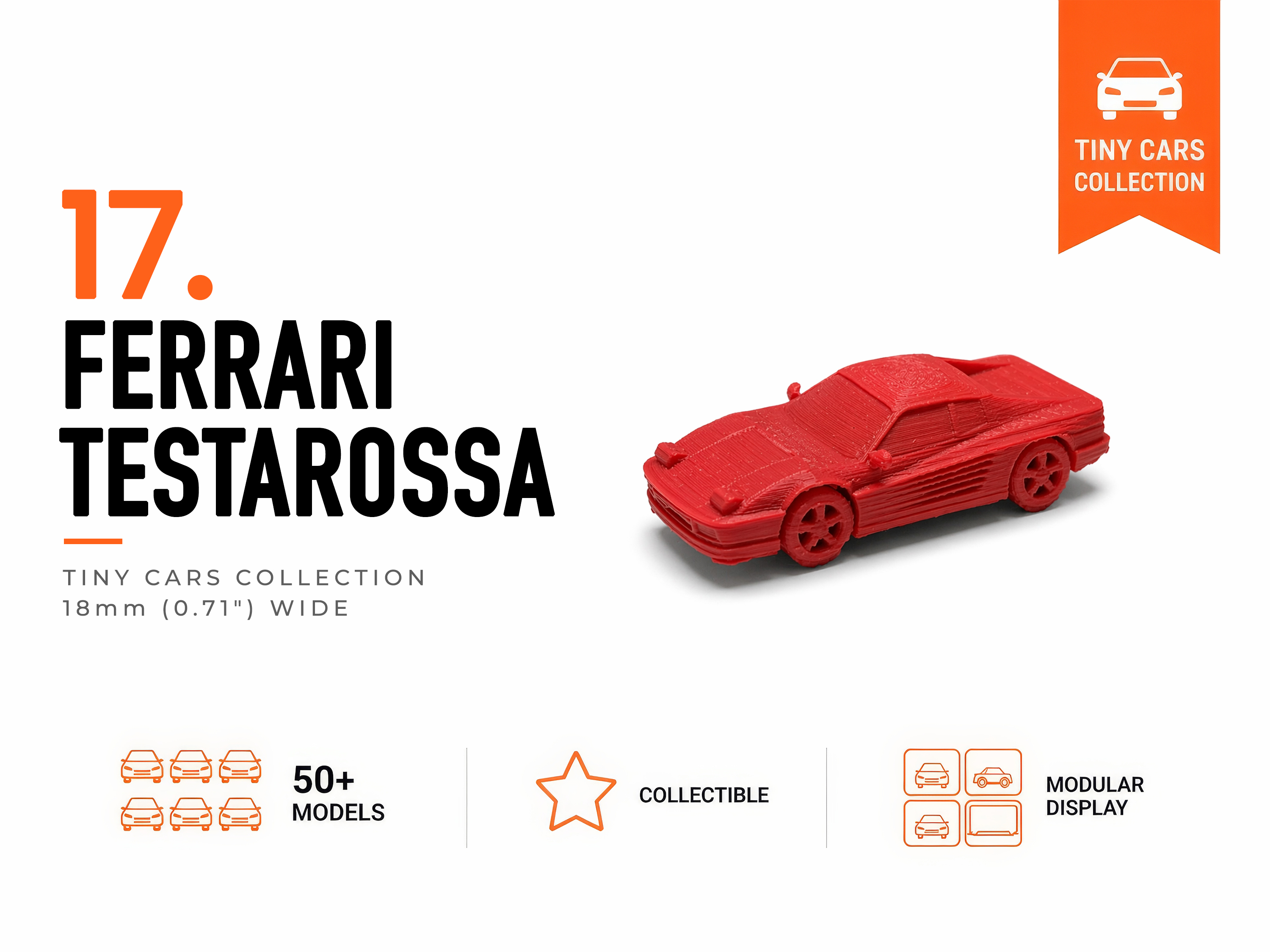 Tiny Ferrari Testarossa - Mini Cars Series