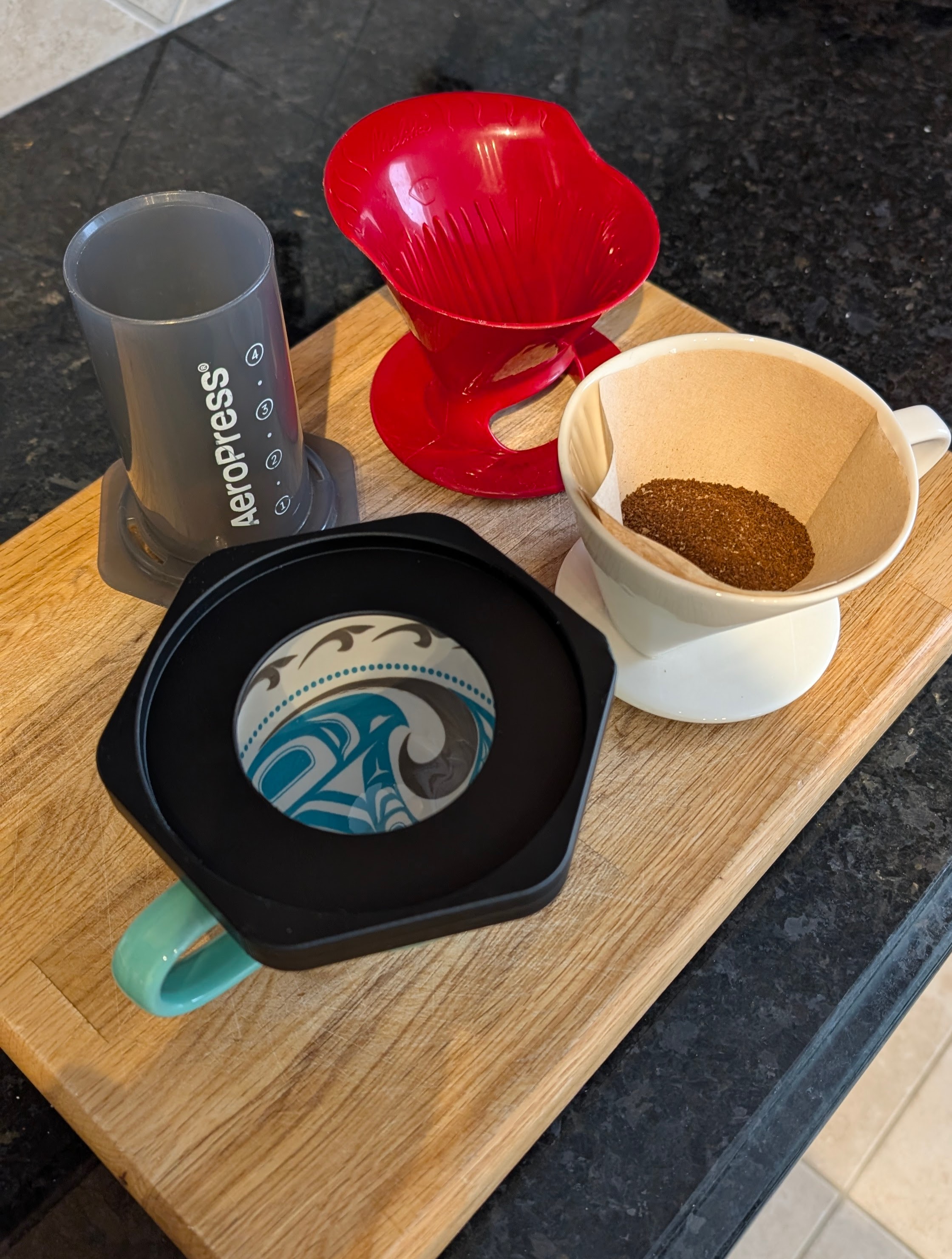 Large mug adapter Pour Over, Aeropress