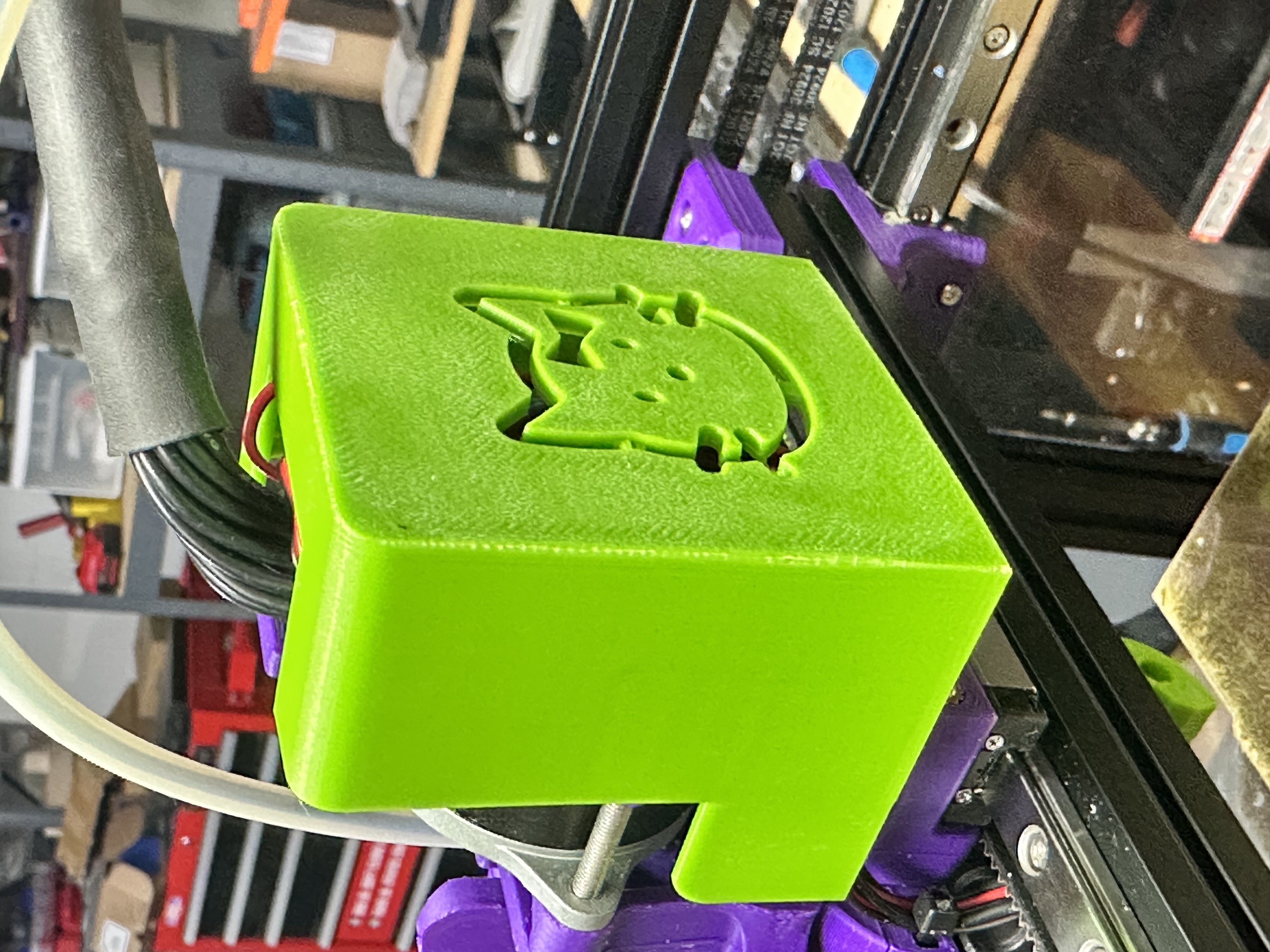 PCB Cover for Voron 0 (Greetings Feline version)