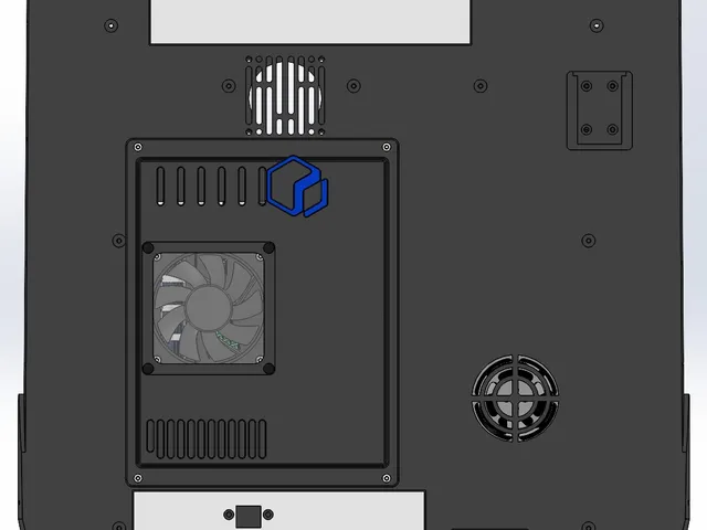 Qidi Q1 Pro - Electronics compartment quick access panel with cooling duct
