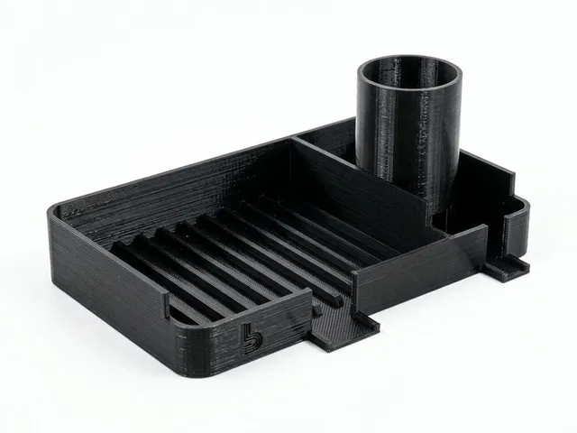 Sink Sponge & Brush Caddy with Drain – No Supports