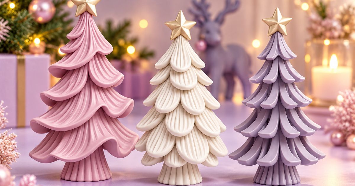 Festive Christmas Tree Decor Set by Layer Forge | Download free STL ...