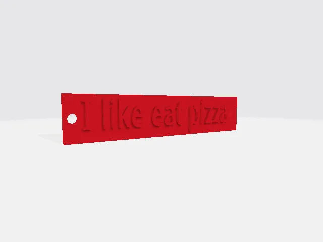 "I like eat pizza" Wall Art