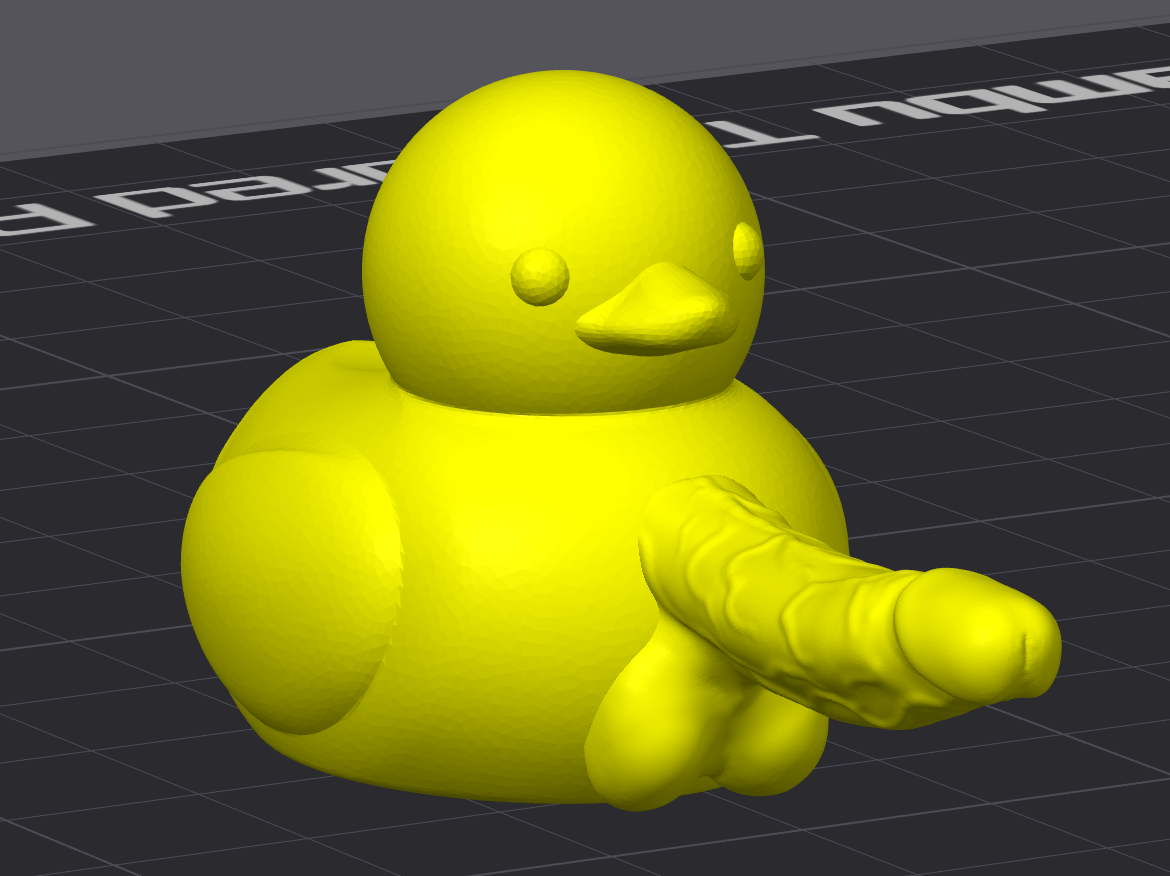 Fvck Duck 3D model thumbnail