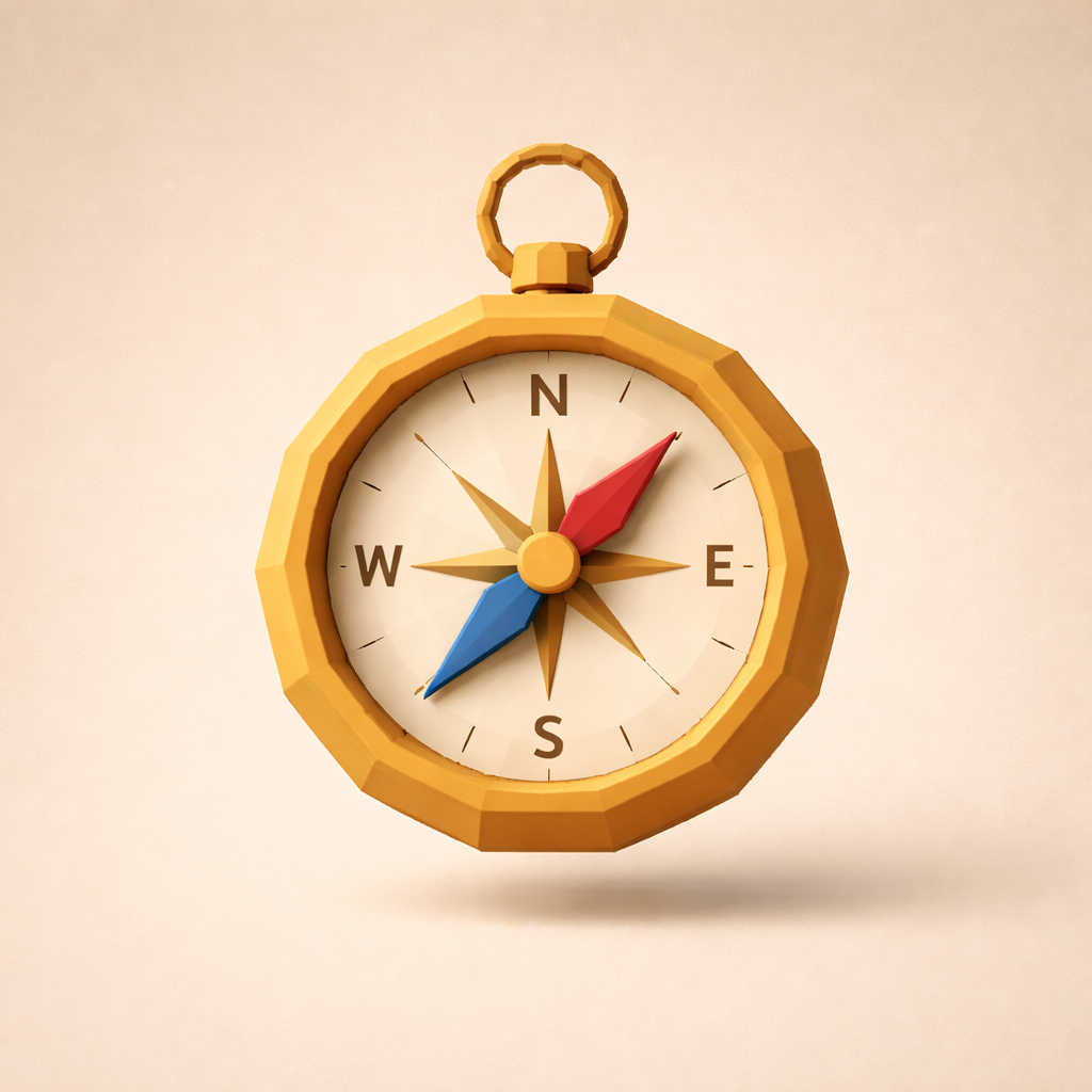 Low Poly Compass