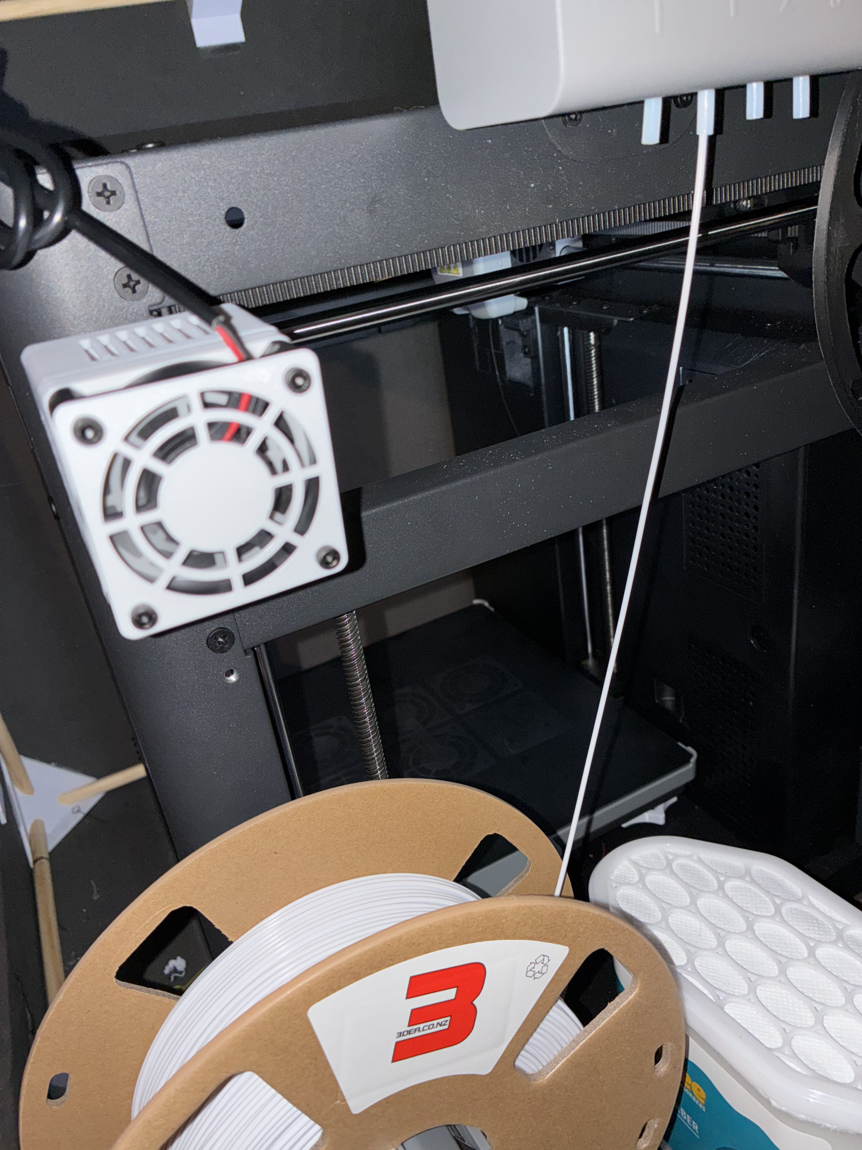 Carbon filter fan for Flashforge AD5X in whole-printer enclosures