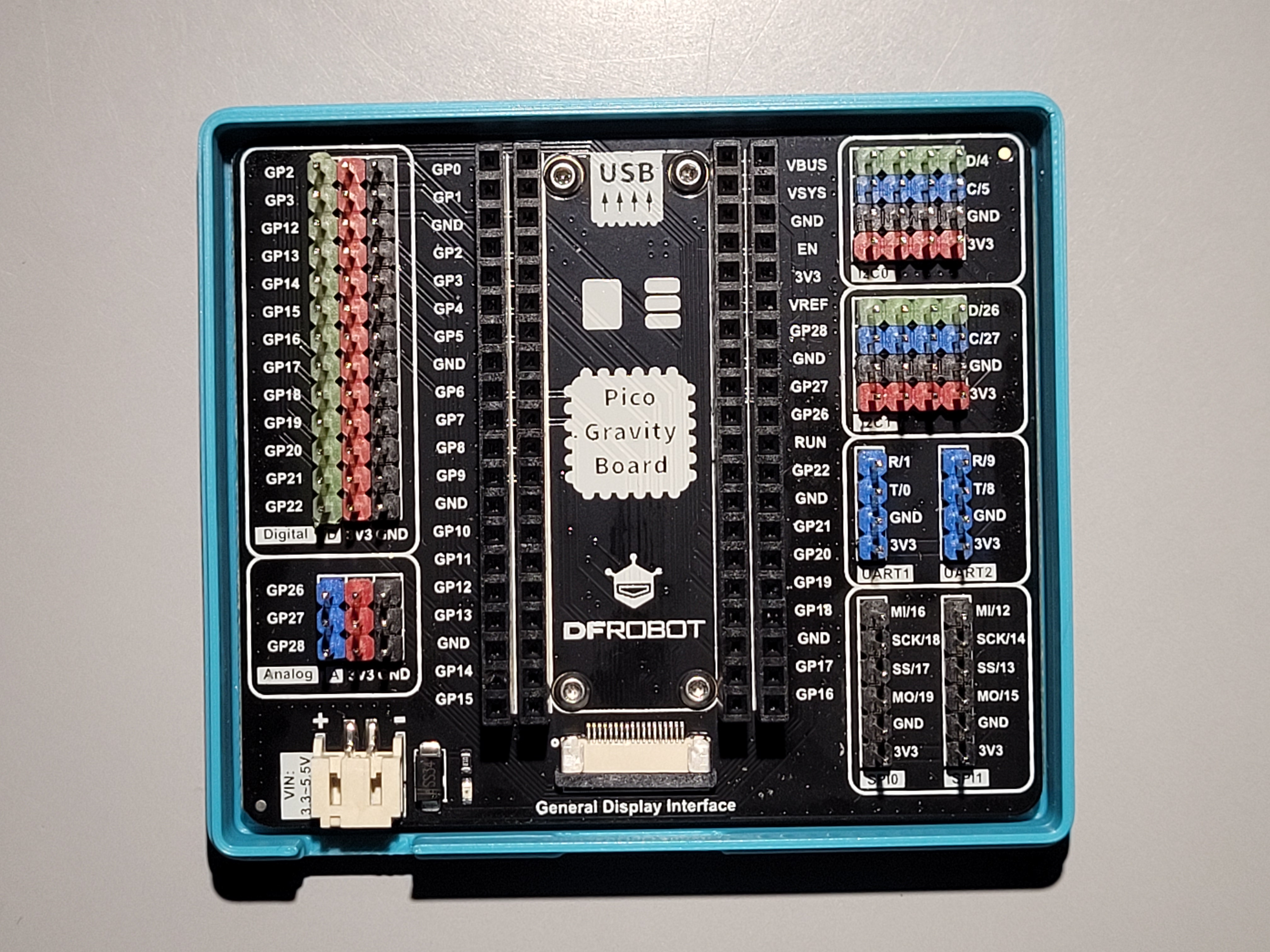 Basic Protective Case: DFRobot Gravity Board for Raspberry Pi Pico (Parametric design) — thumbnail 2