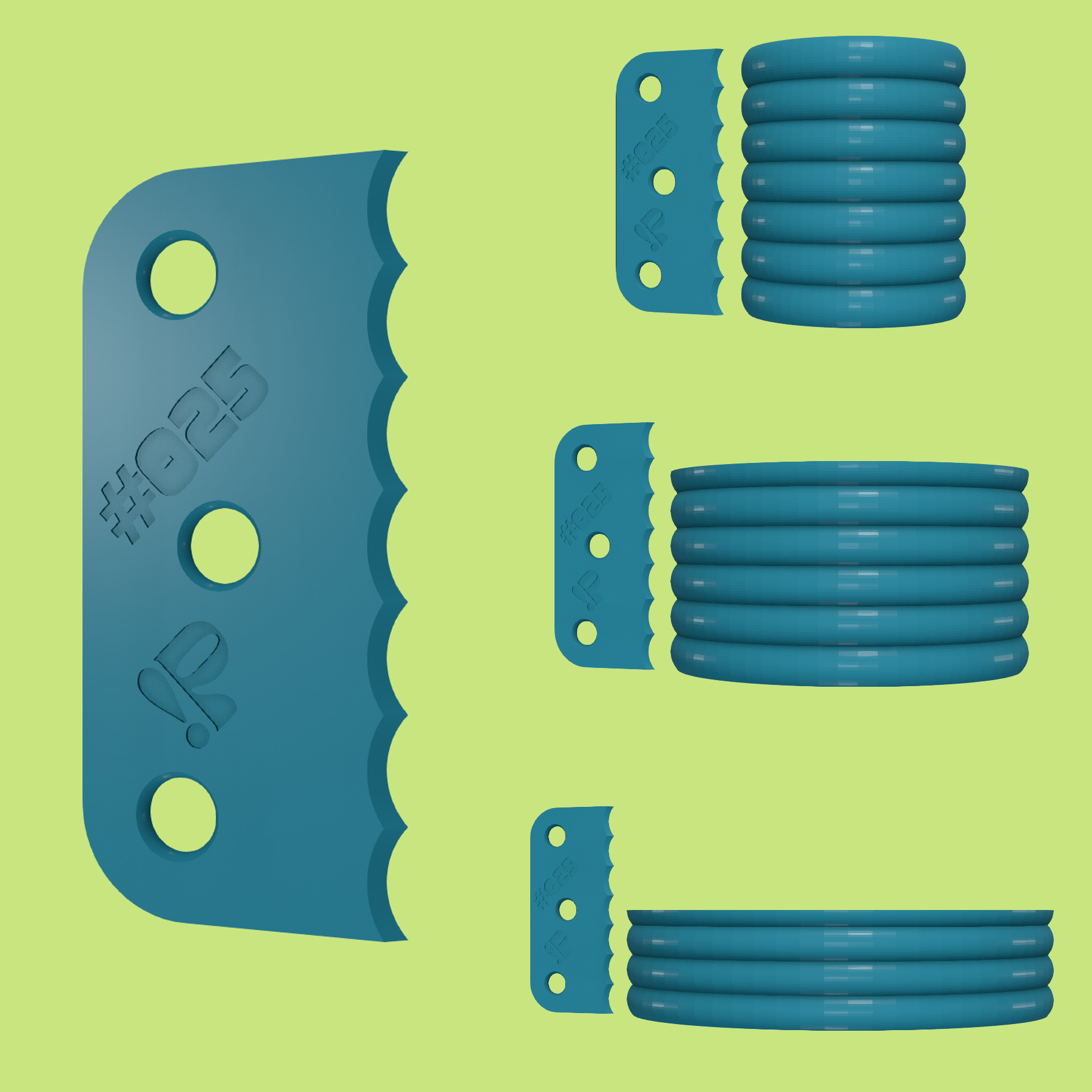 Pottery rib tool #025