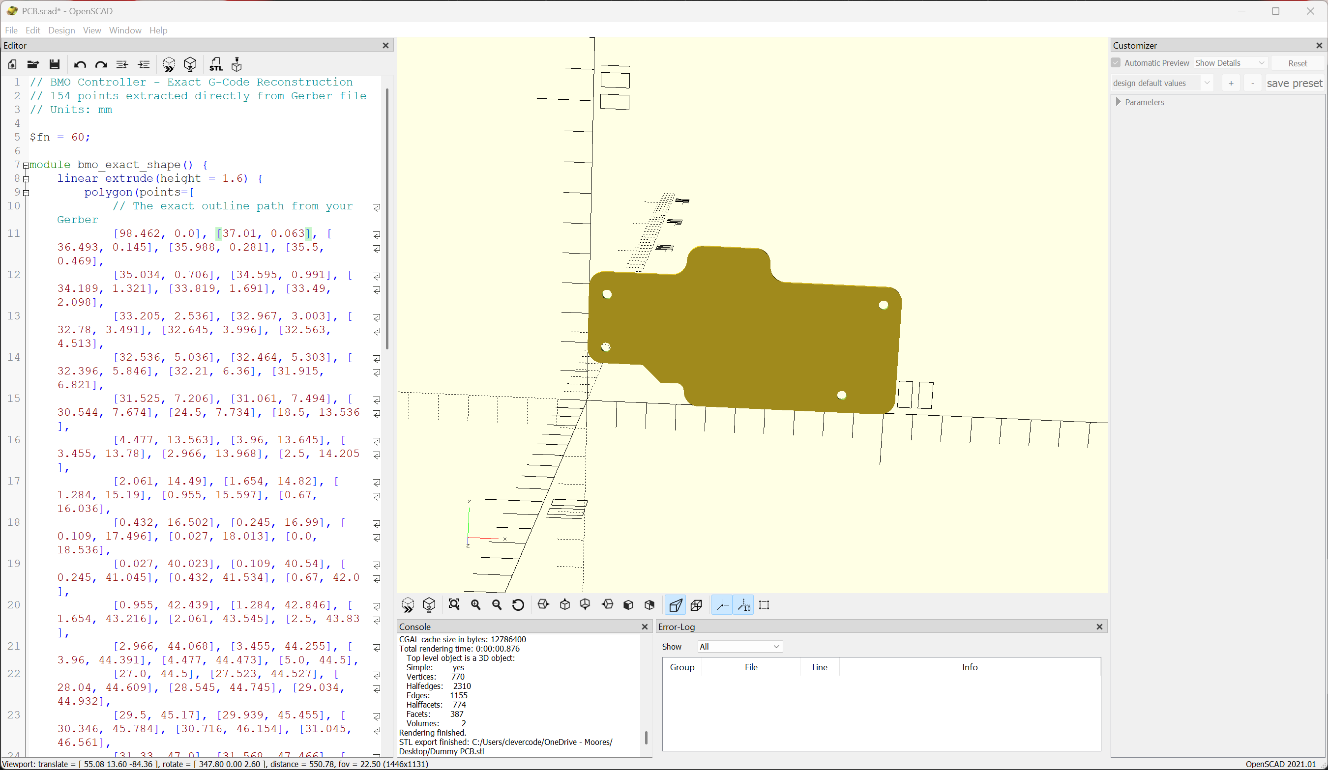 Dummy PCB (For those waiting for the PCB!)