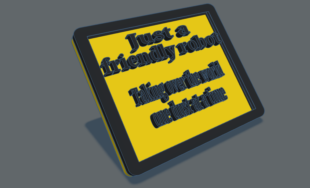 Funny Robot Vacuum Sign For Any Vacuum [Outdated - Unsupported]