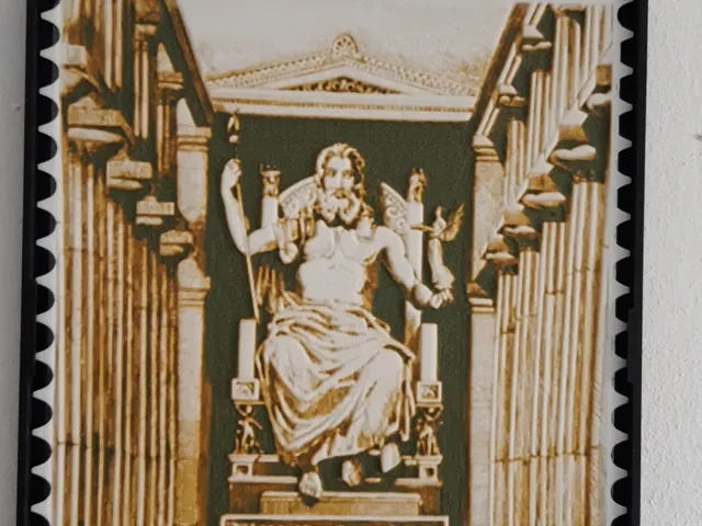 Hueforge Stamp Statue of Zeus at Olympia