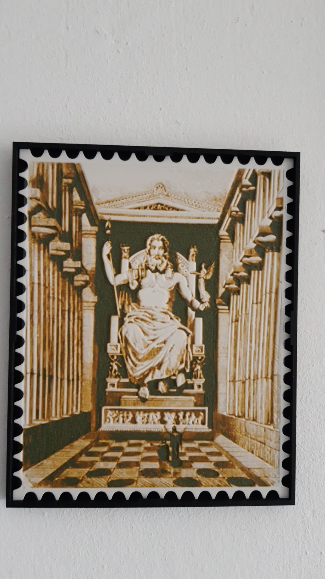 Hueforge Stamp Statue of Zeus at Olympia