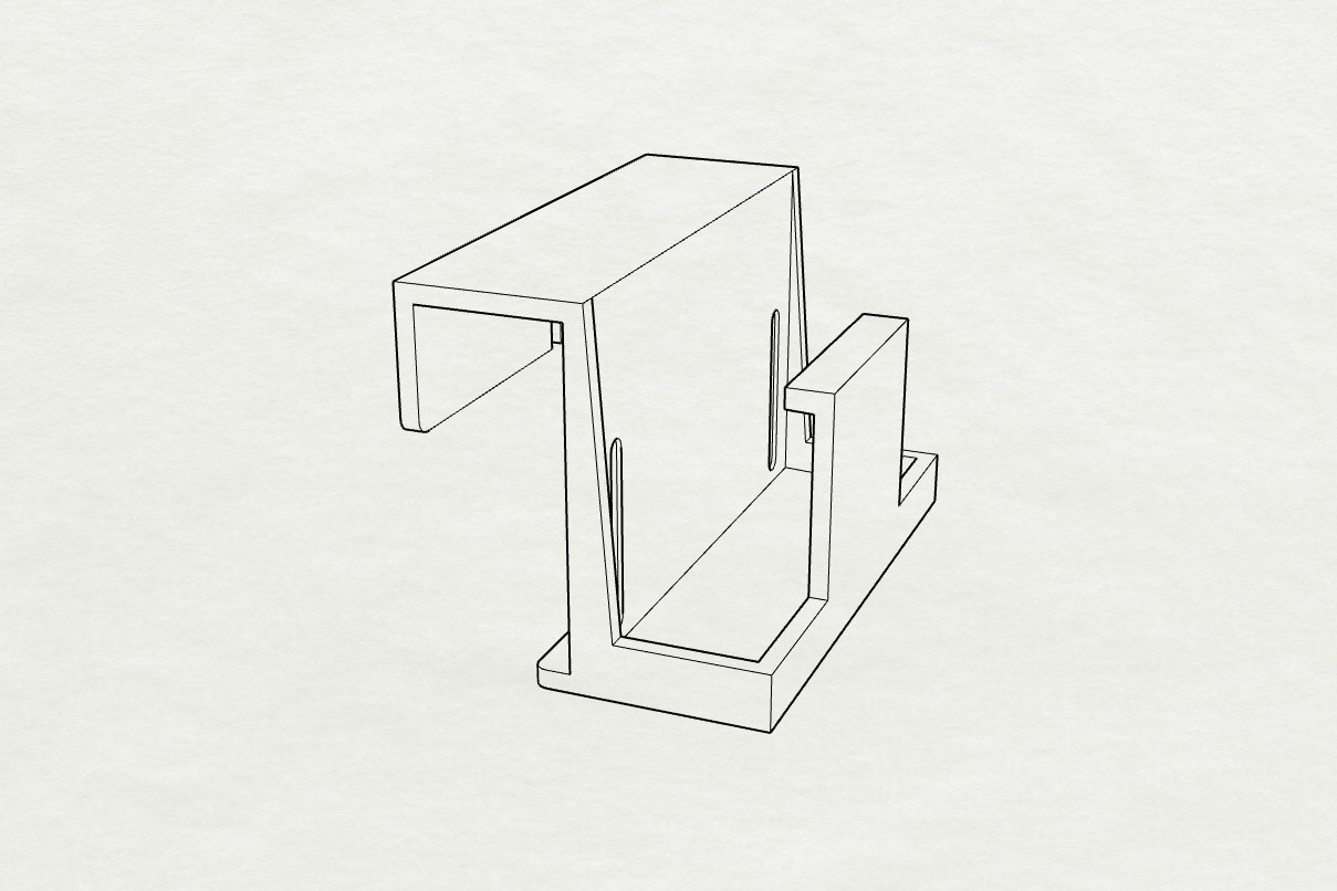 Netzteilhalterung, Netzteilhalter, power supply mount ROWE VarioFold Faltmaschine