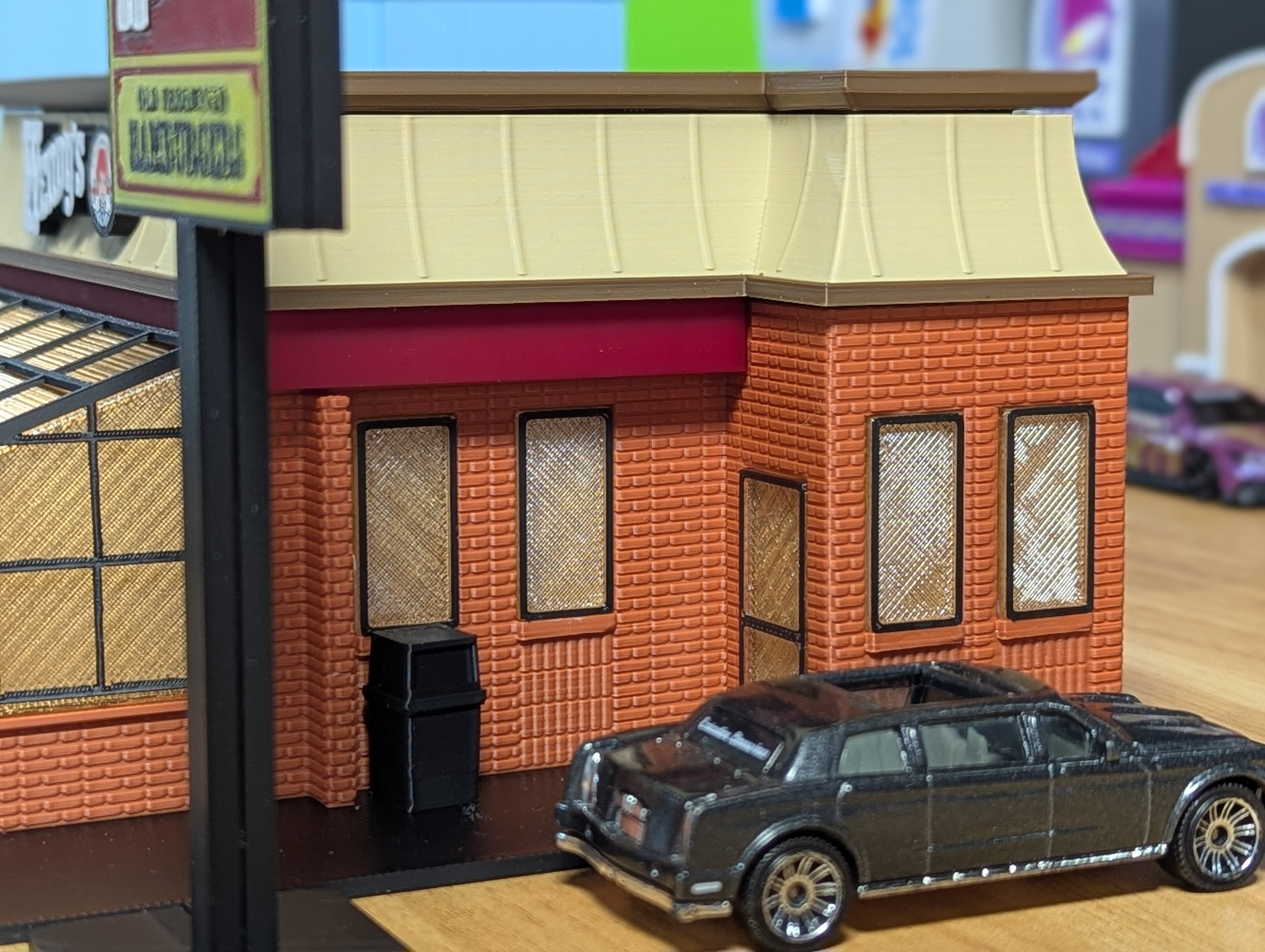 Retro Wendy's Model Set - 1:64 Scale Diorama — thumbnail 10