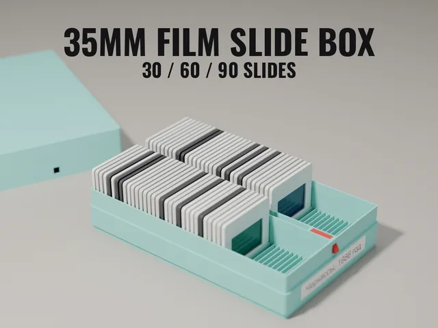 35 mm Slide Box — 30 / 60 / 90 slides