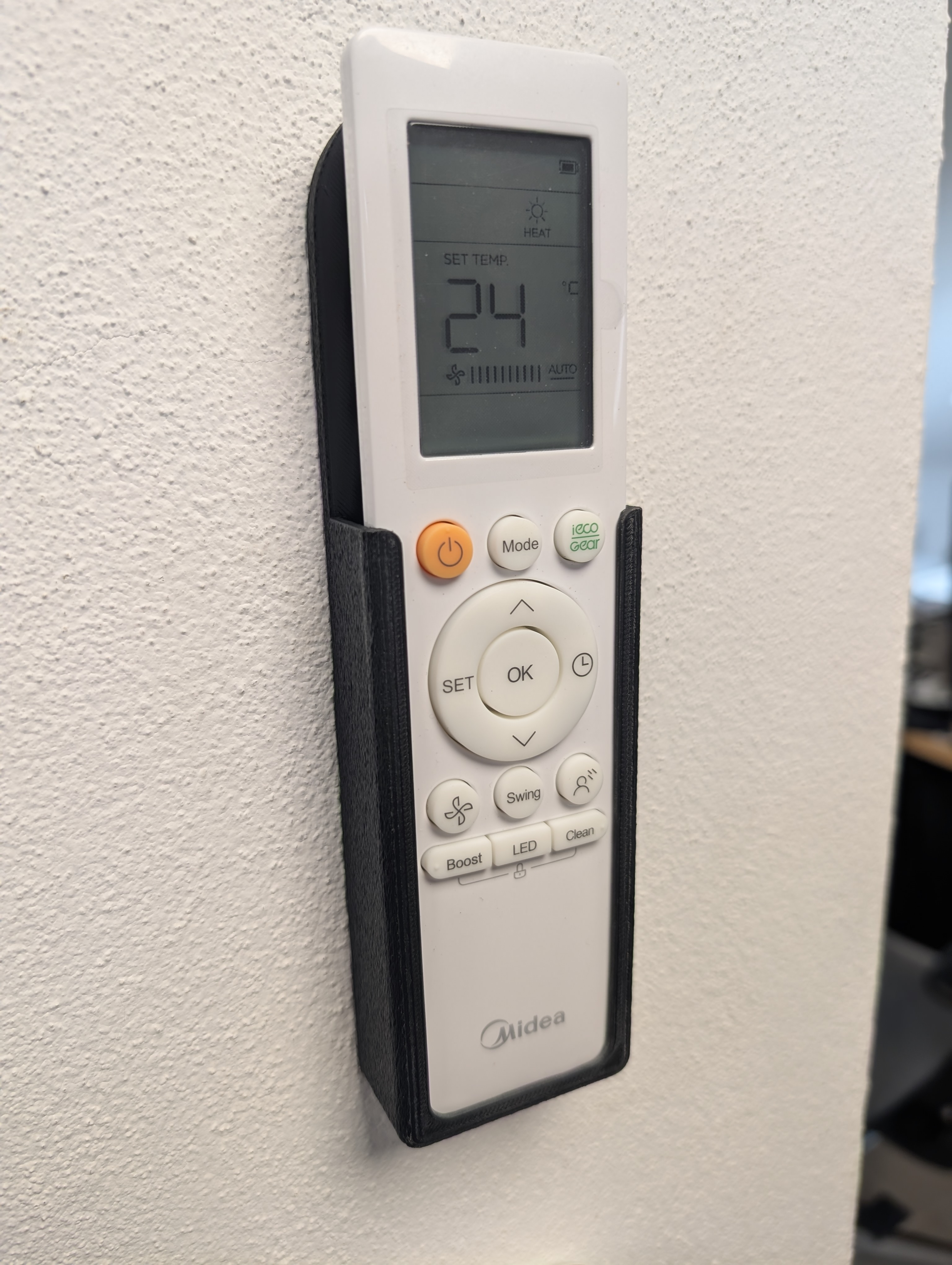 Parametric AC remote holder 3D model