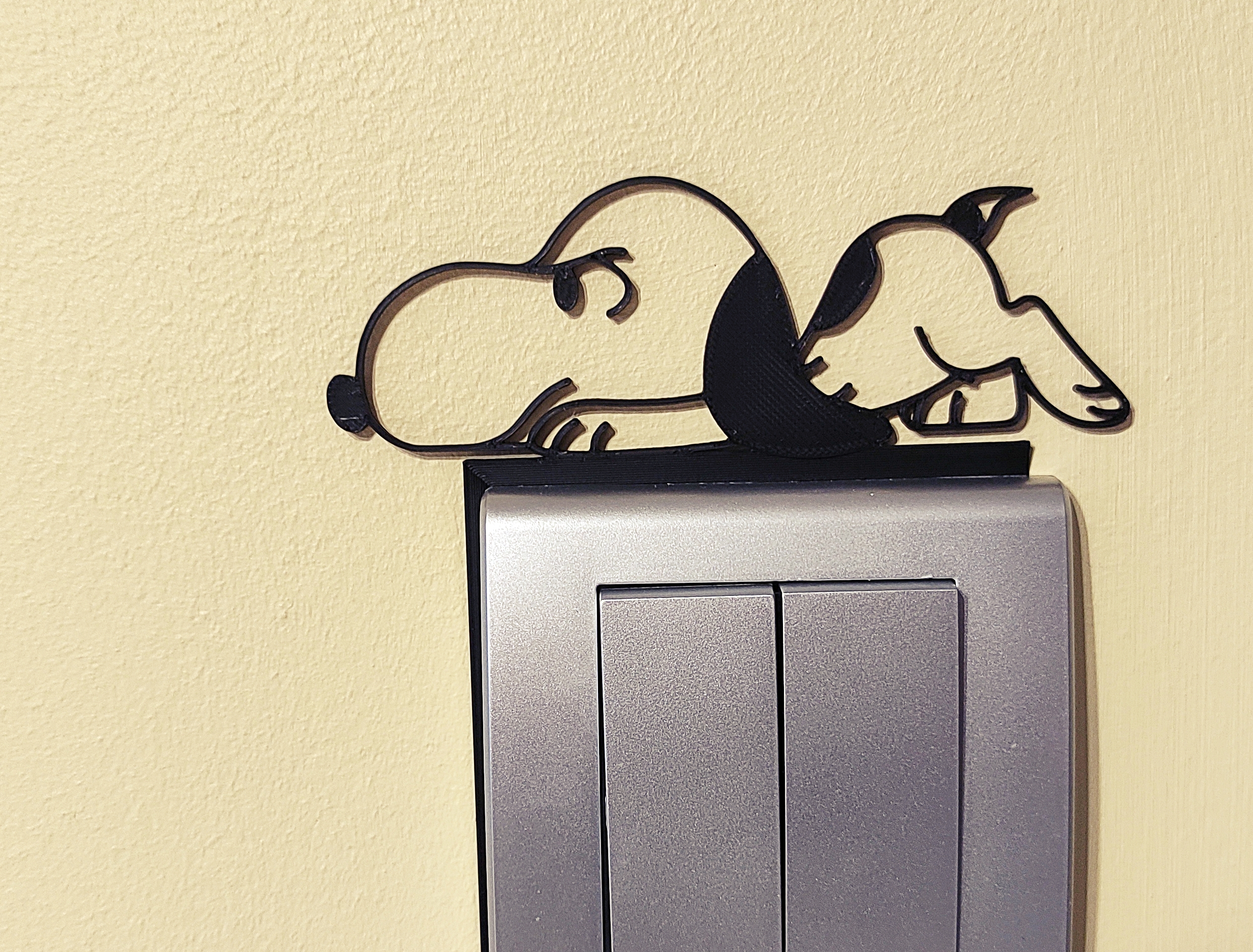 Snoopy Light Switch / Outlet Decoration – 3D Printable Model 29