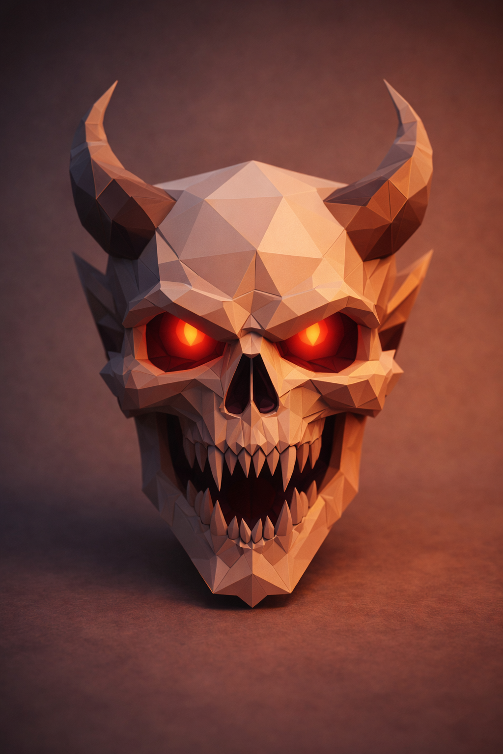 Demon Skull Low Poly