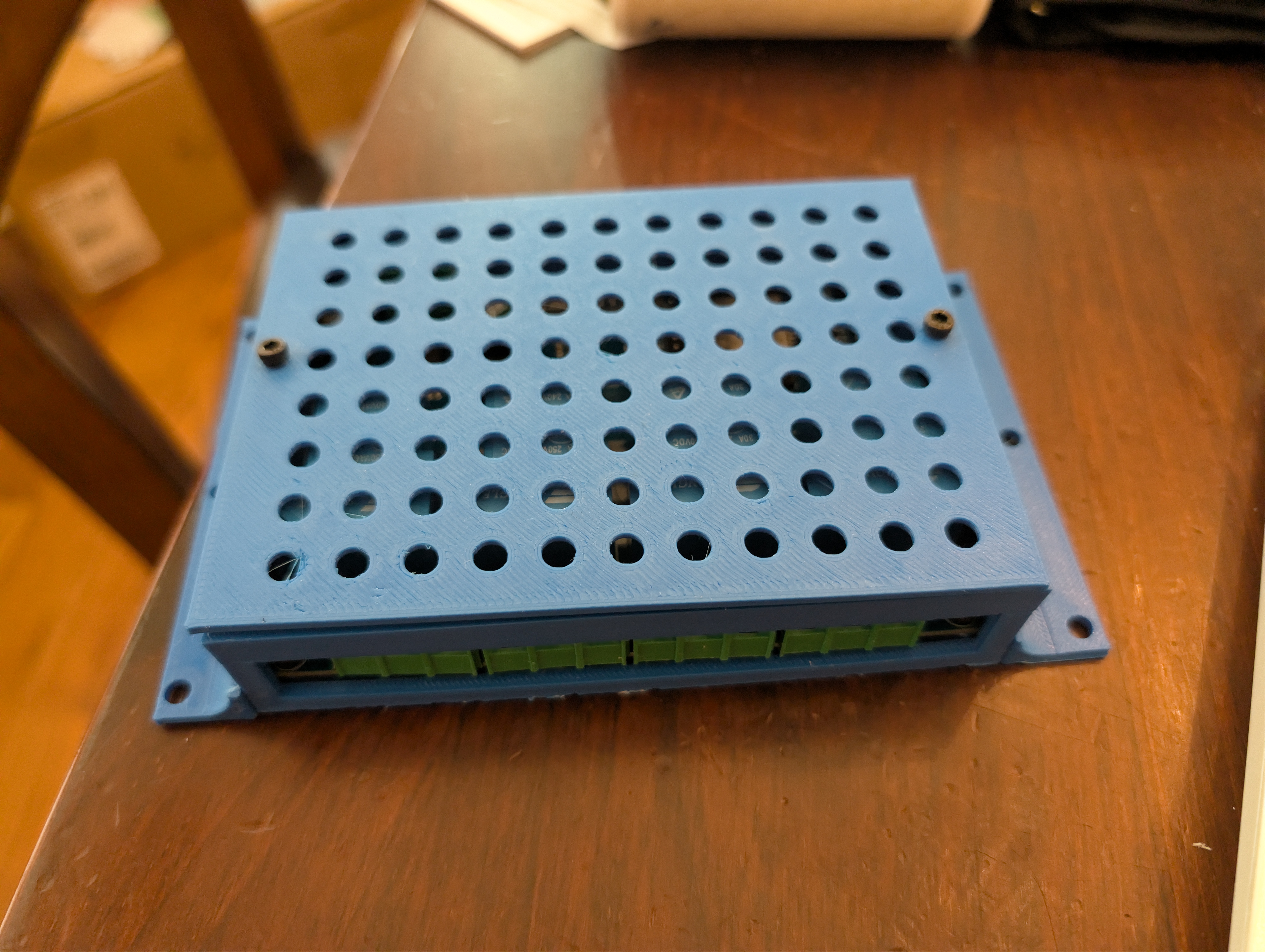 4 Chanel 30 Amp Relay board case and mount.