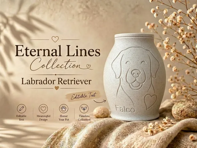 Eternal Lines Urn – Labrador Retriever