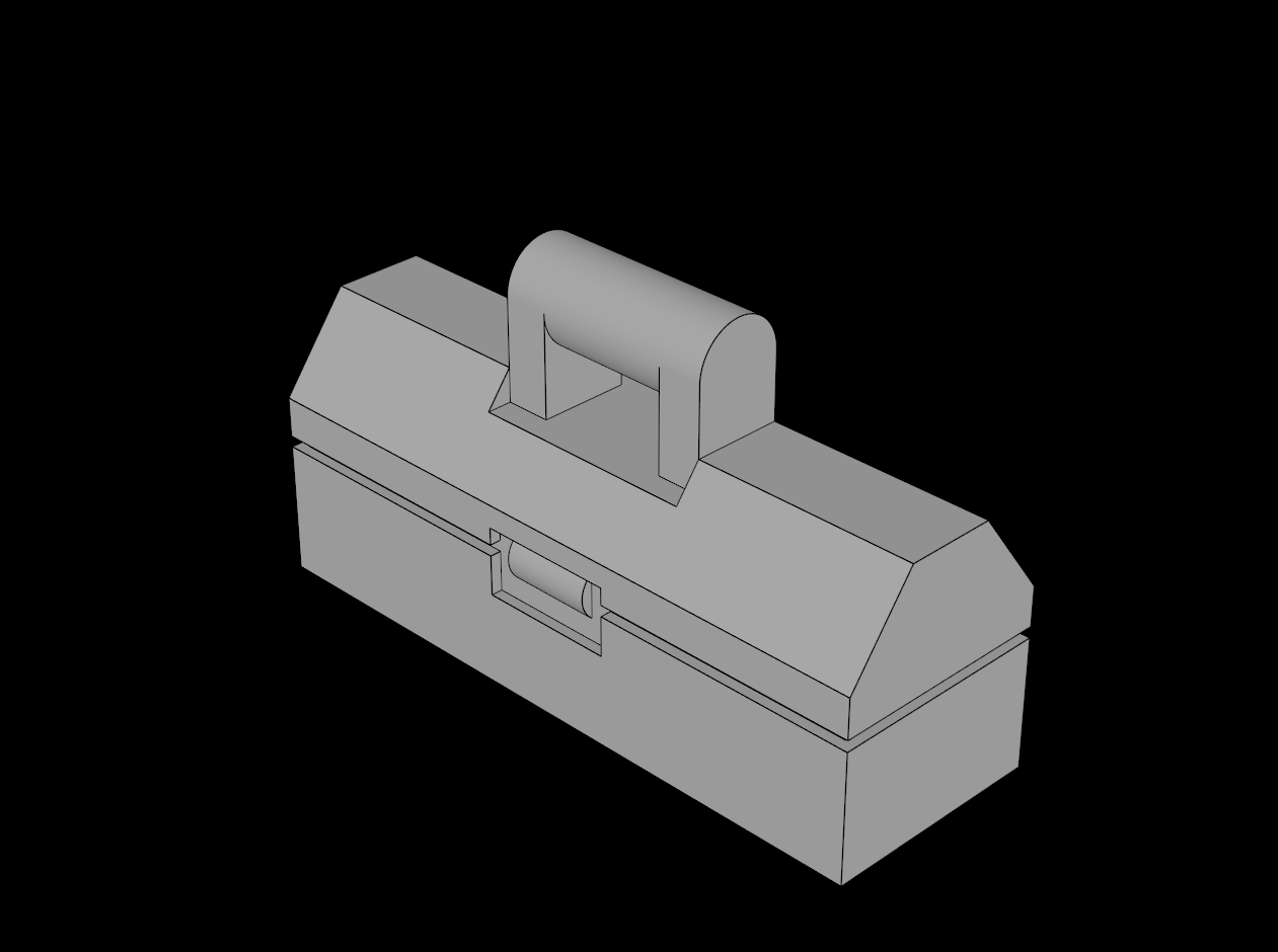 Lego Compatible (98368.dat) Minifig Toolbox  1 x  3 with Handle