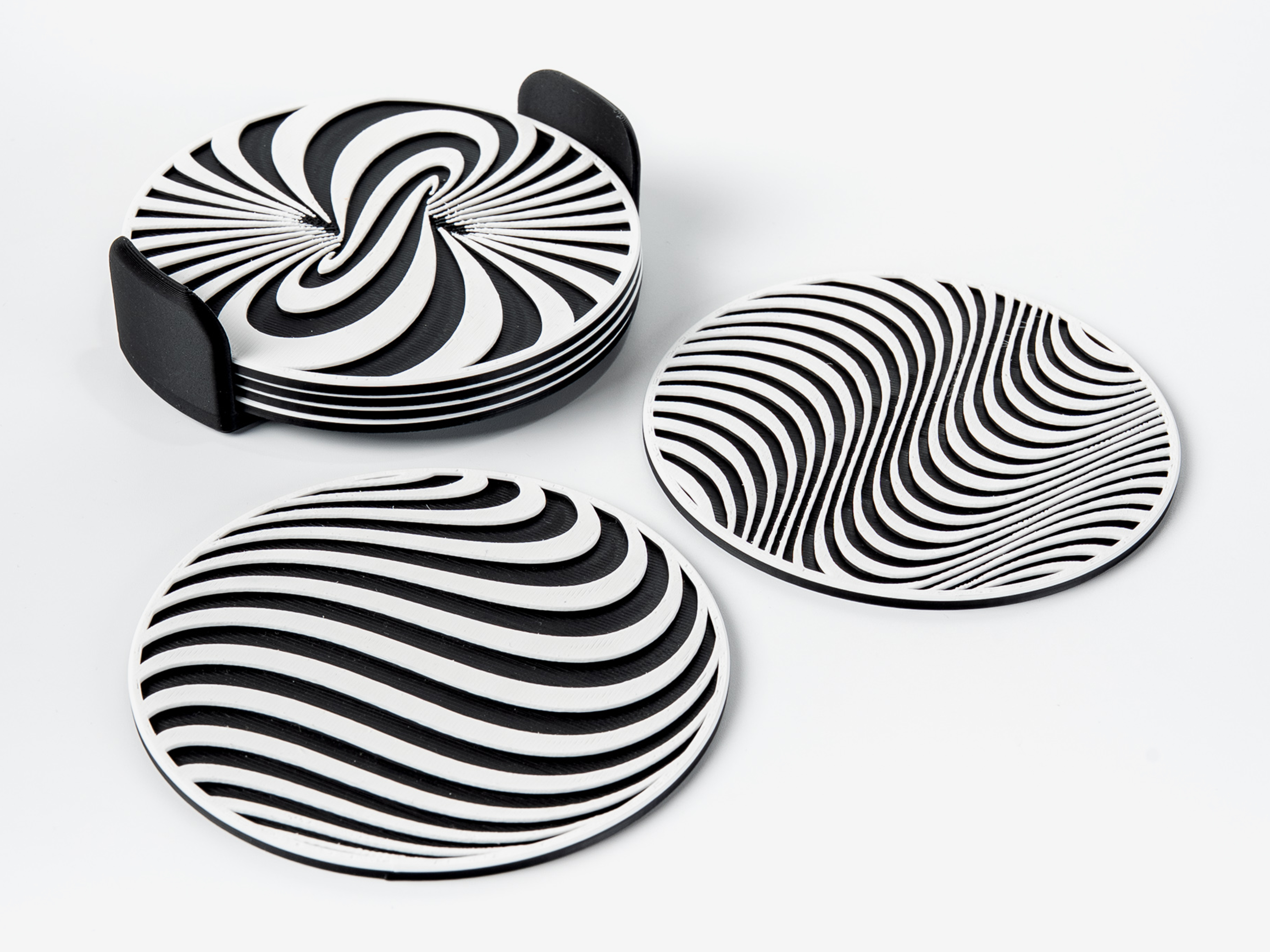 Miniatura 2 do modelo 3D Optical Illusion Coasters