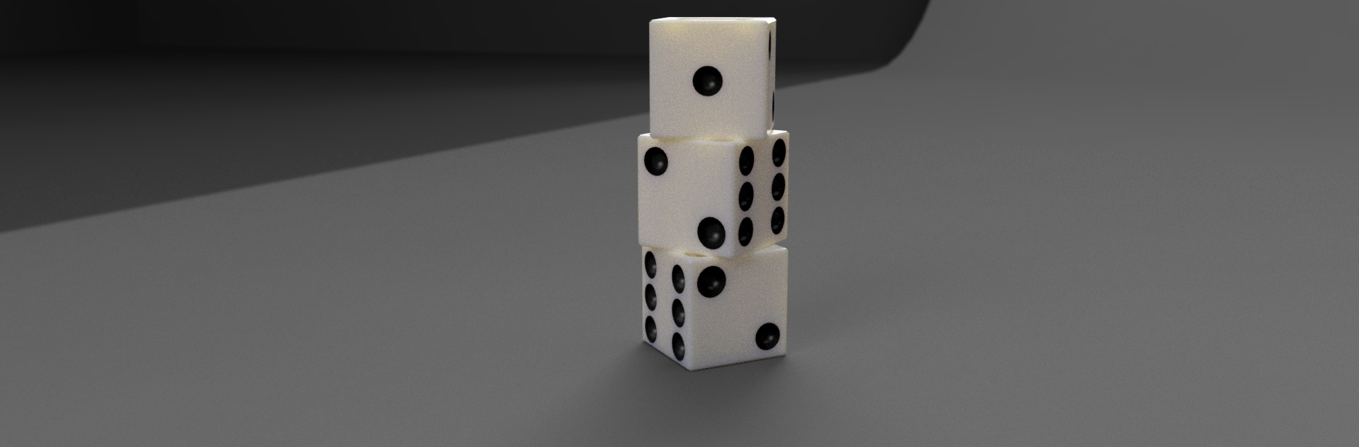 Stacked dice cup