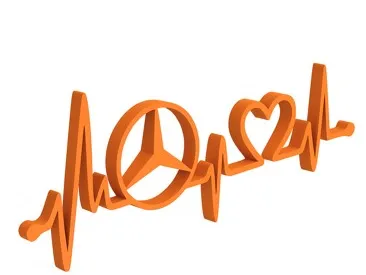I love Mercedes sign