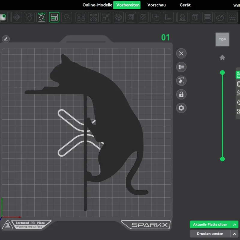 WallArt - Cat Door 001 by RGB Slotcover | Download free STL model ...
