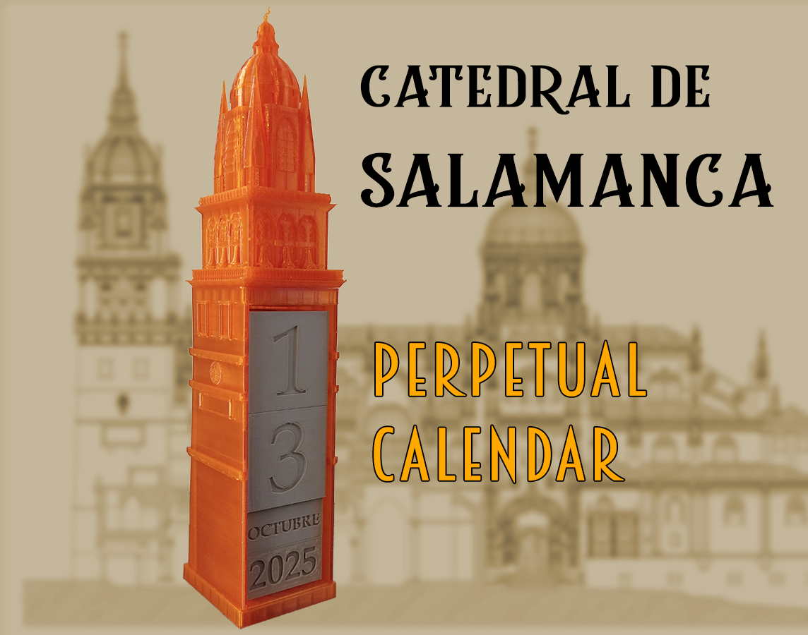 Salamancas Cathedral Tower Calendar - Calendario Perpetuo Torre Catedral Nueva de Salamanca