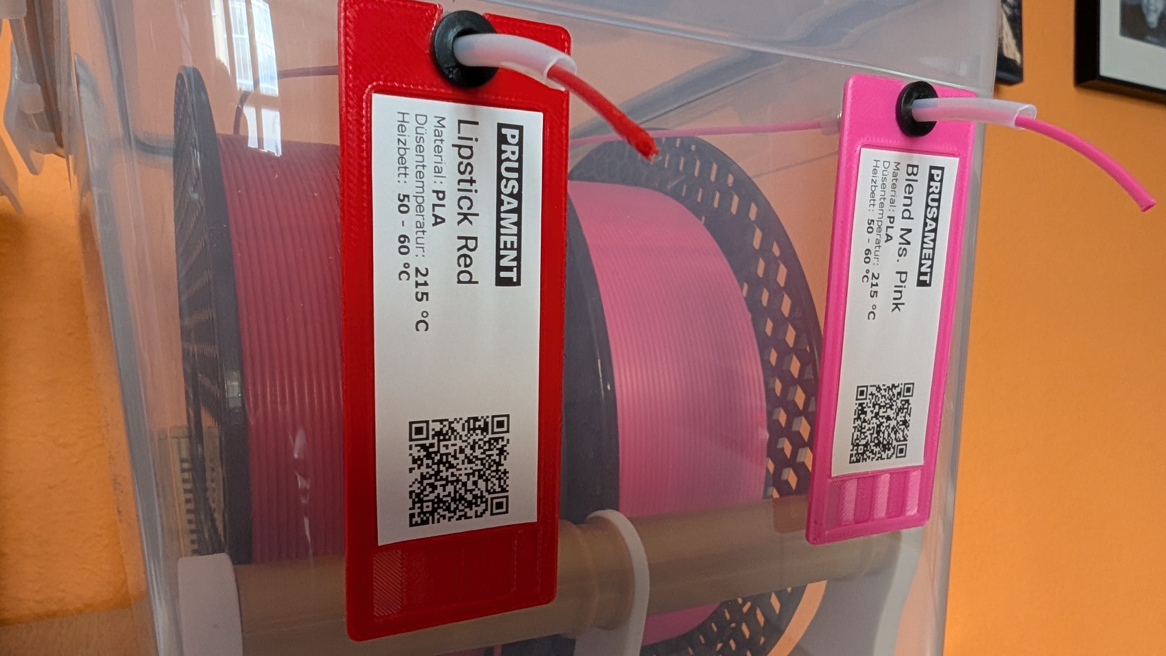 Filament Sample for Dry Box and Brother DK-22205 Labels