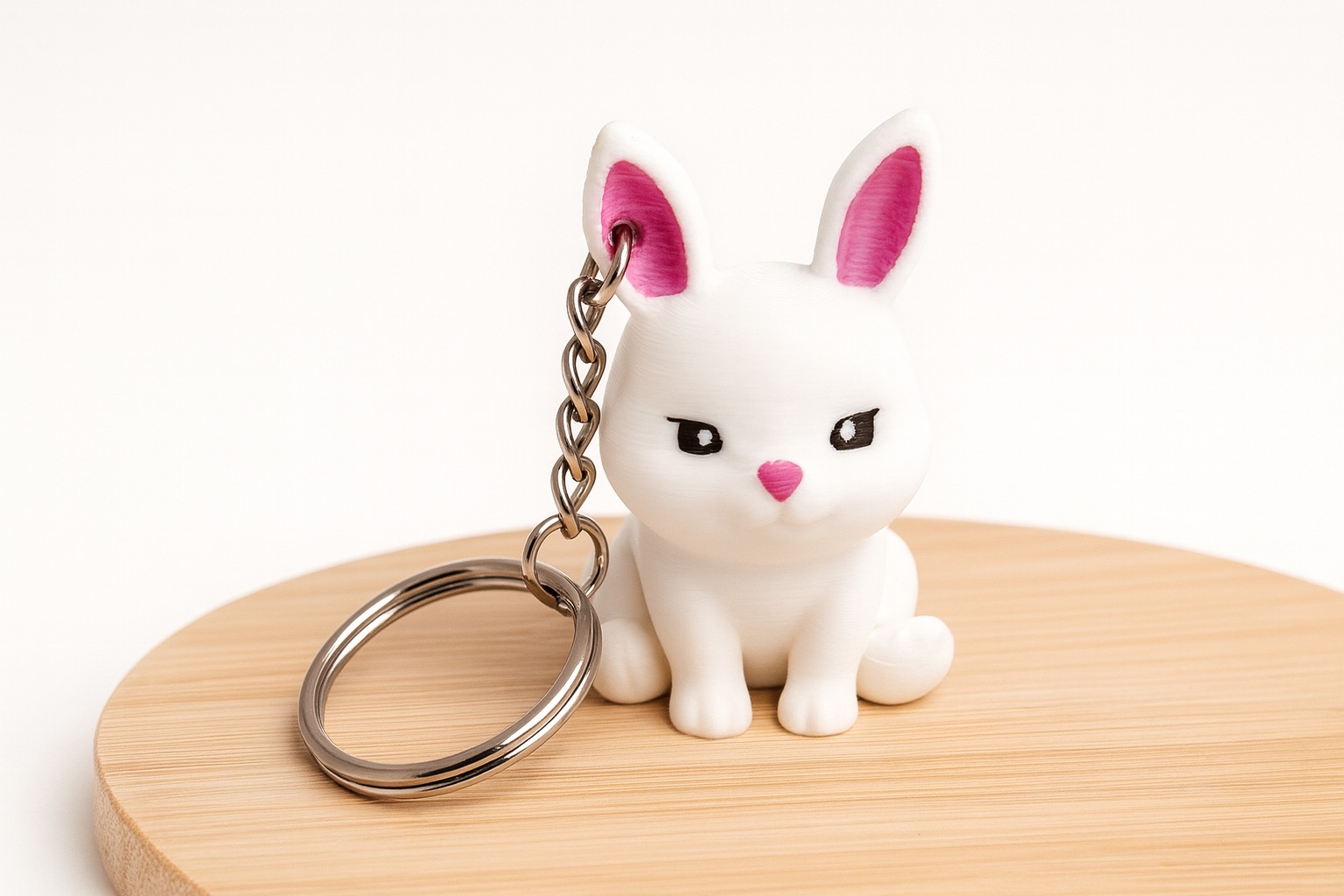 Cute Bunny Keychain - No Supports