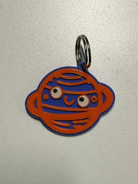 Cute Planet Keychain - Remix with more colors