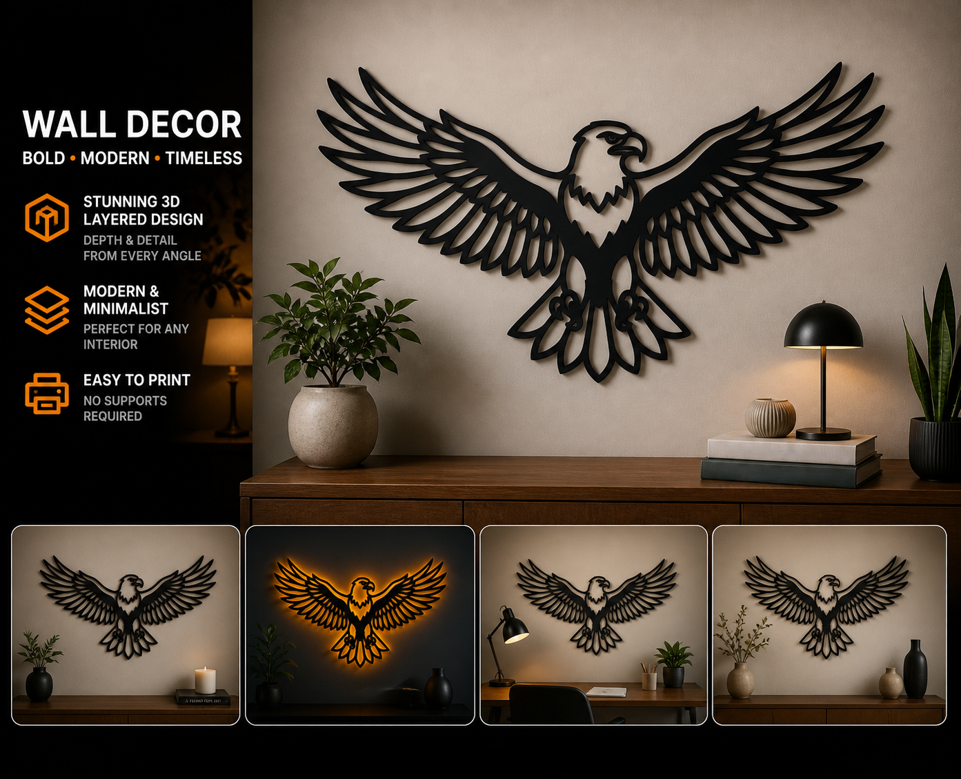Eagle wall decoration