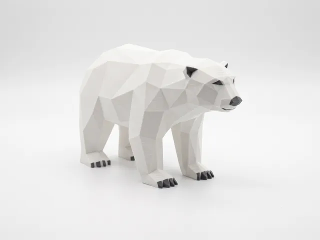Nanuk the Polar Bear - Low Poly ZOO