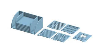 STICKY NOTES HOLDER WITH STENCILS