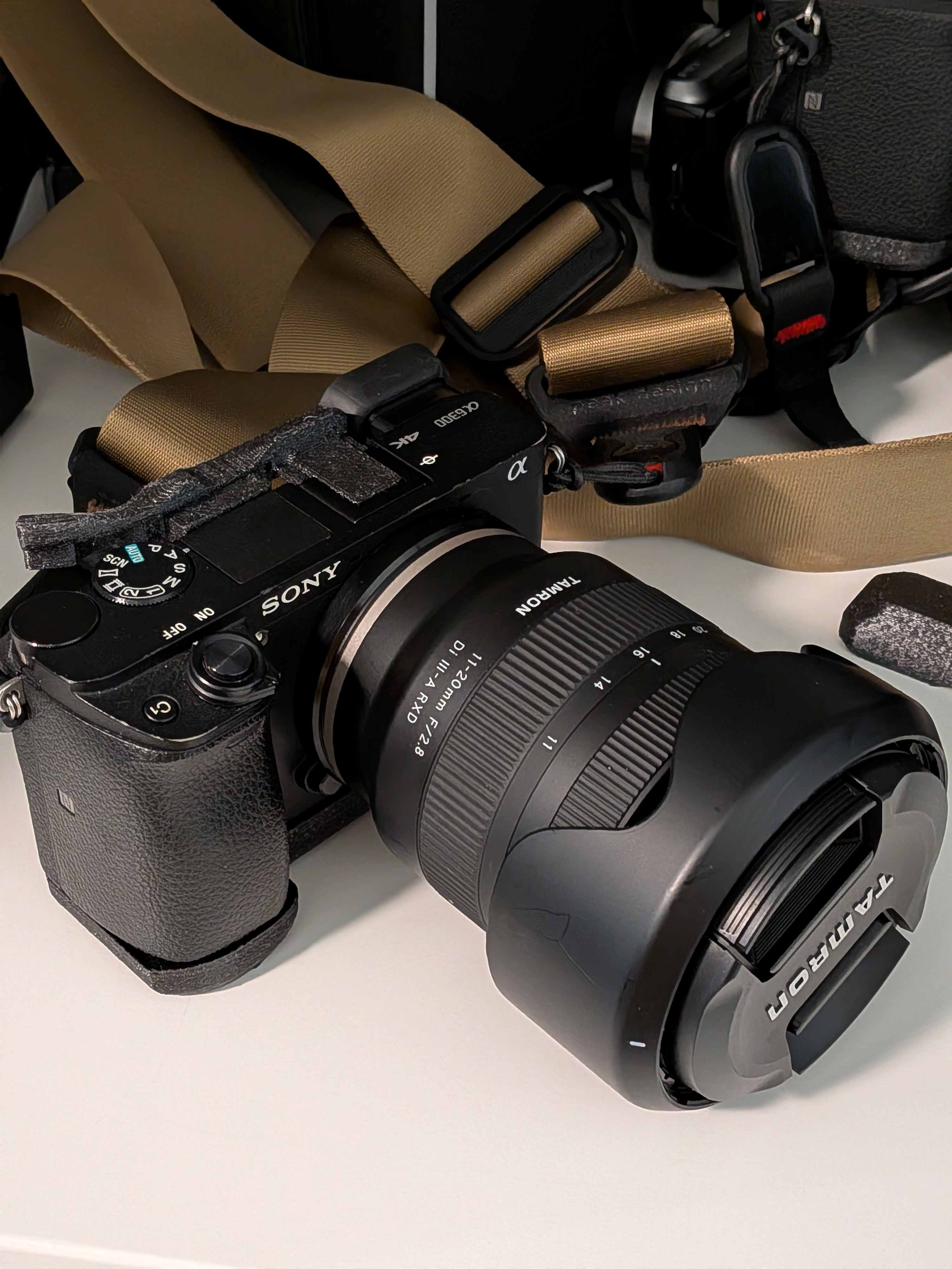 Sony a6300 Grip Extension with AirTag Slot 3D model