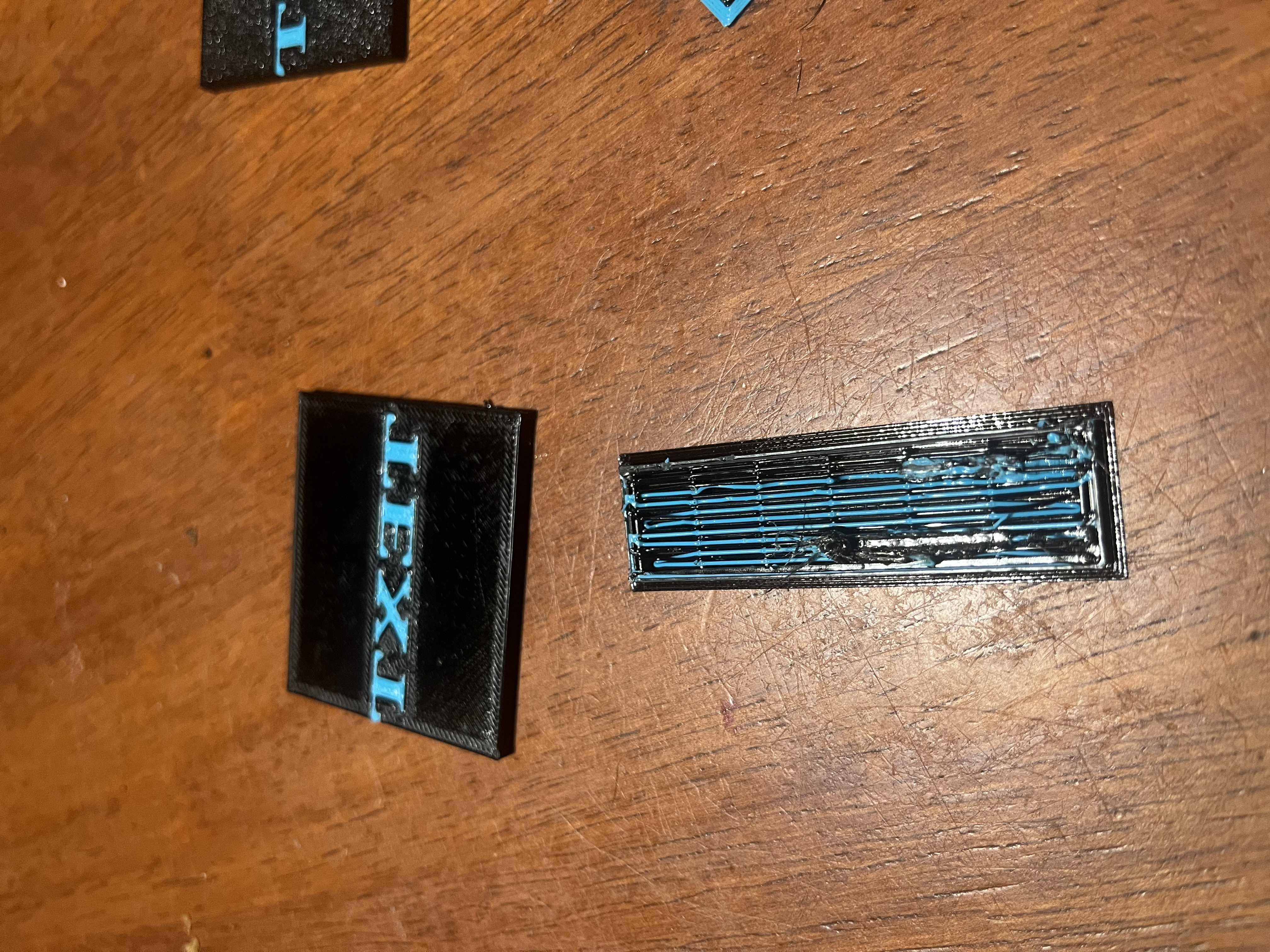 Single extruder 2 color testprint with instructions. — thumbnail 3