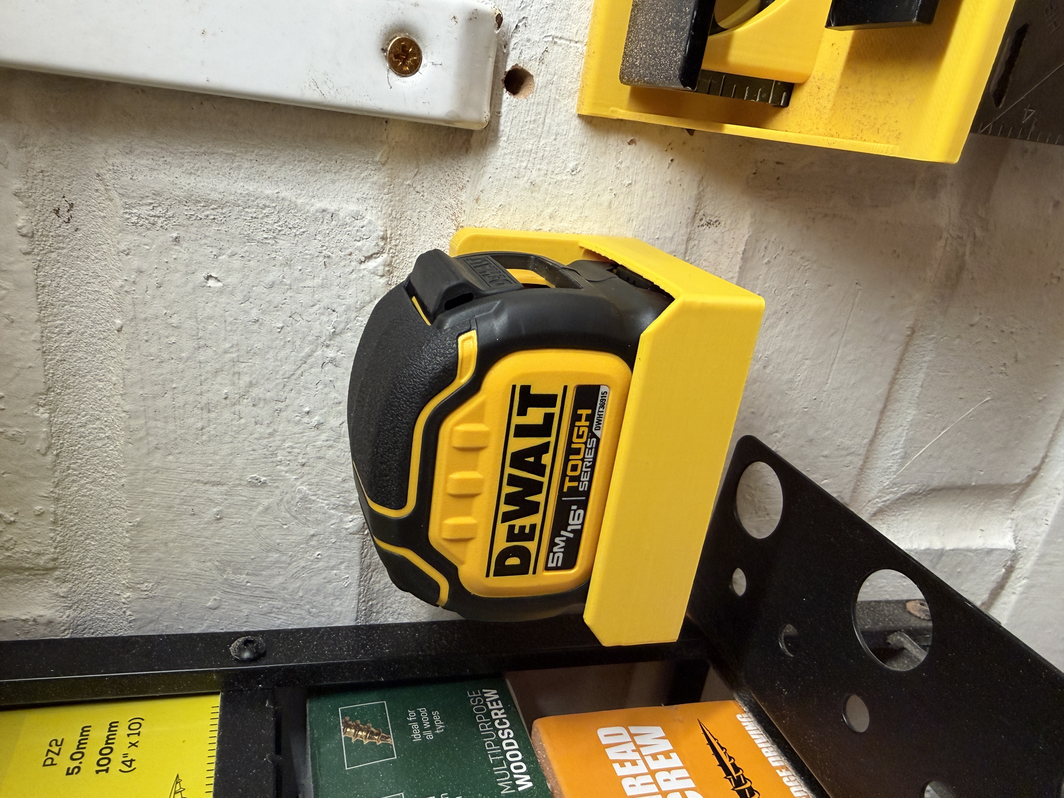 Tape Measure Holder Wall Mounted 3D model thumbnail