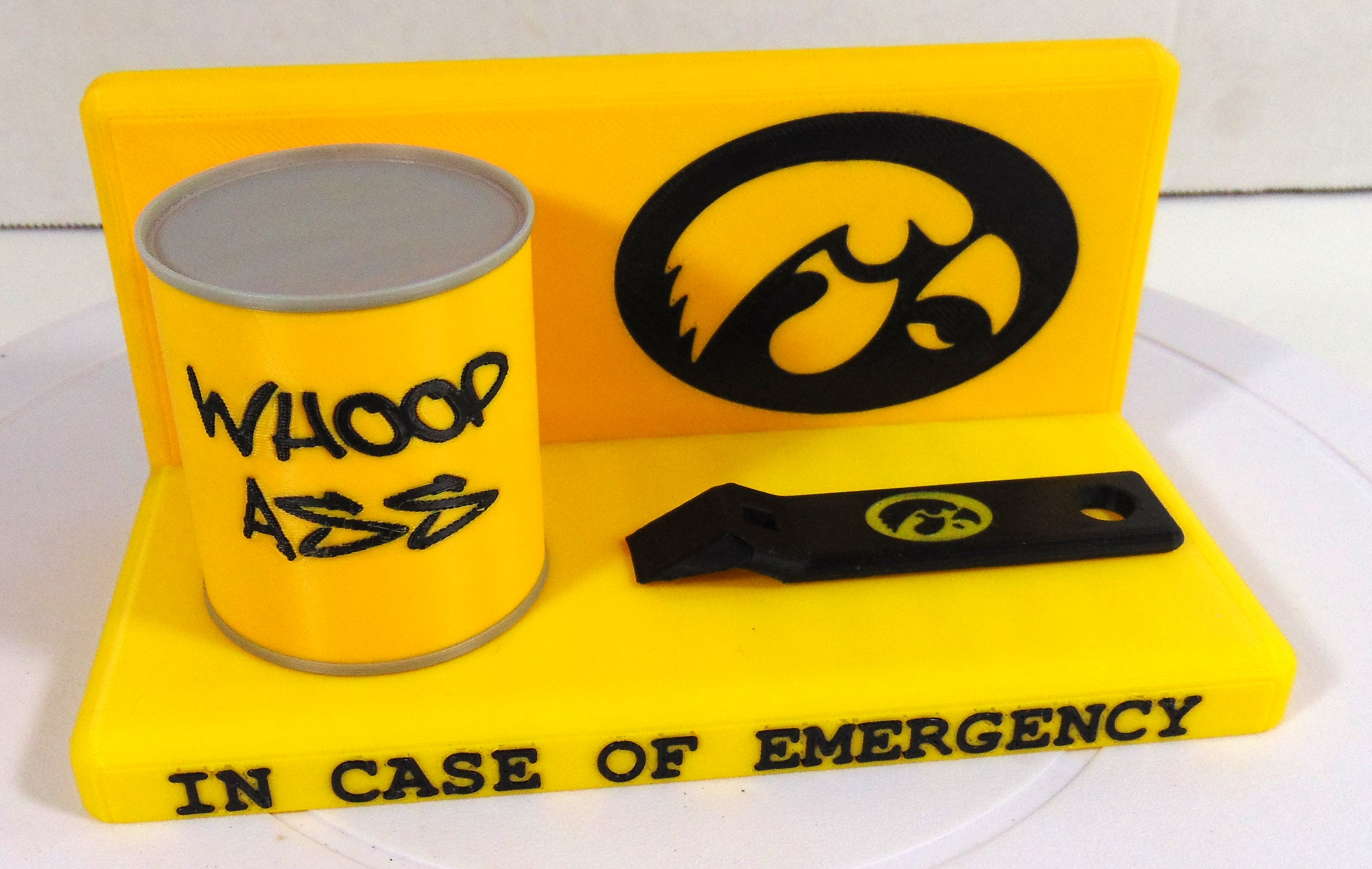 Iowa Hawkeyes Can Of WHOOP ASS Display Set