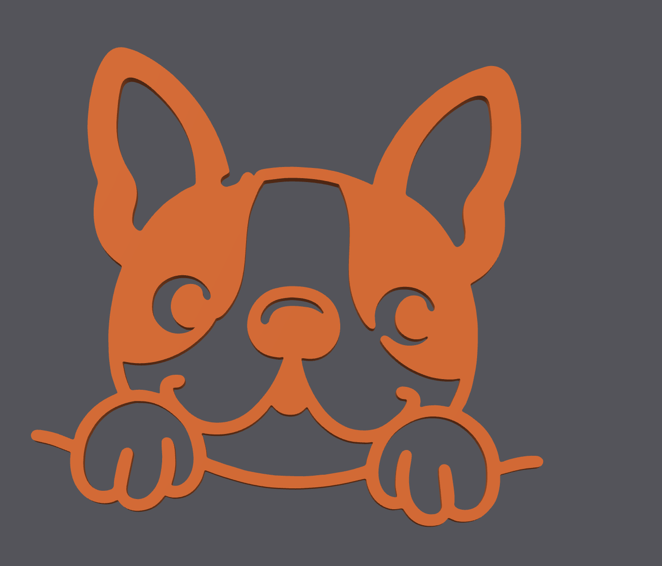Wall Art Bulldog Francés | French Bulldog Wall Art | Decoración de Pared 3D Print