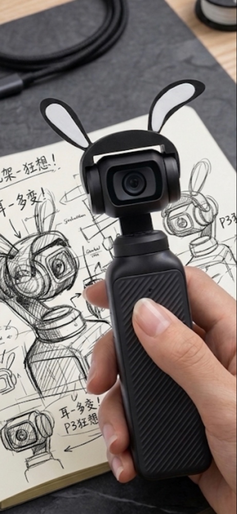 DJI Osmo Pocket 3 Cute Bunny Ears Cap