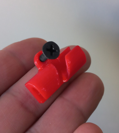 Miniatura 2 do modelo 3D Wallmount UTP cable holder