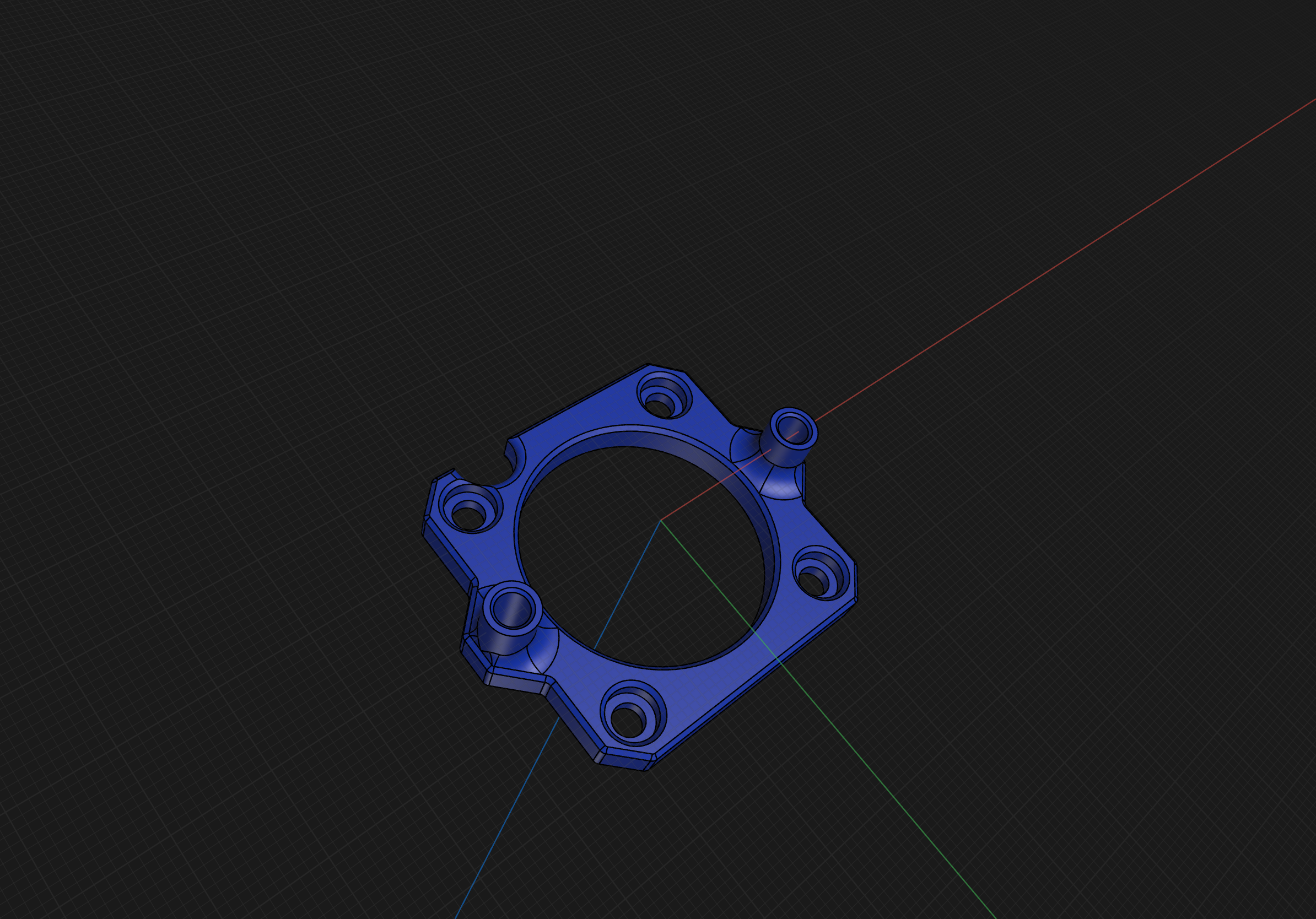 Fan mount for ebb36 3D model