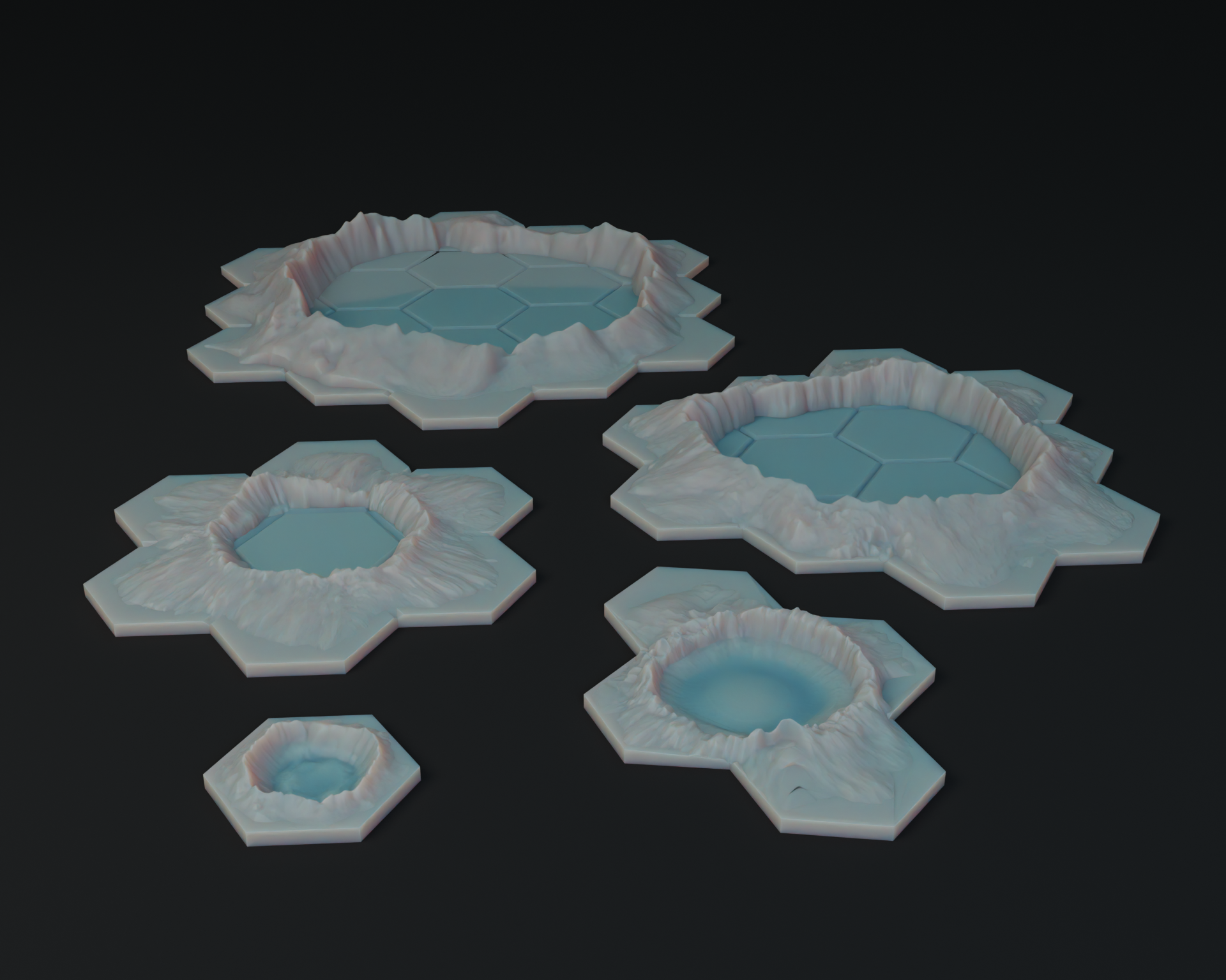 Craters - hex terrain