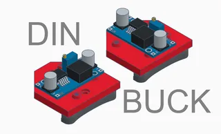 Ender 3 NG v1.2 DCDC Buck DIN Mount