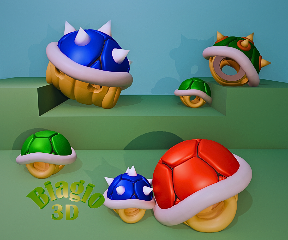 Mario Koopa Shell Beads