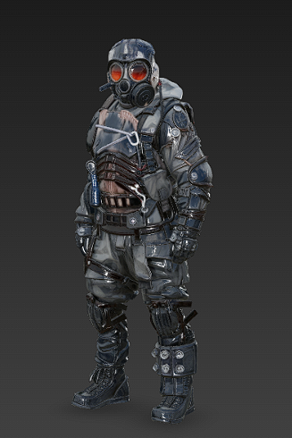 Fighter from the Metro universe