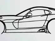 Dodge Viper ACR Wall Art