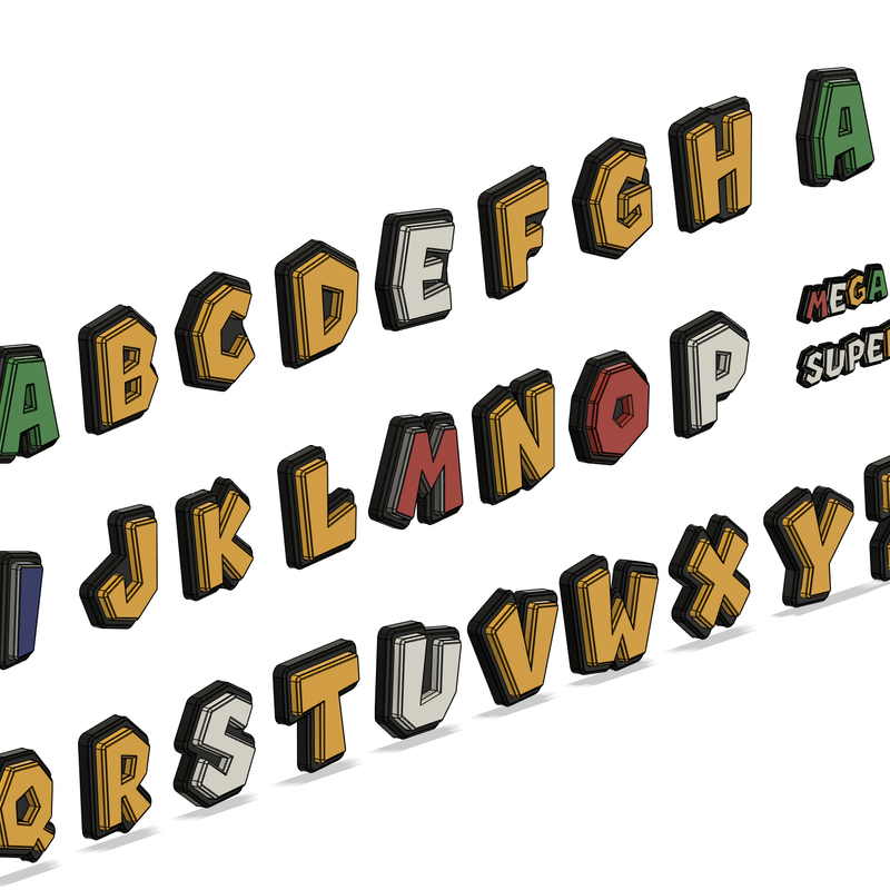 Super Mario Custom 3D-Nameplate/Sign by christofferrap | Download free ...